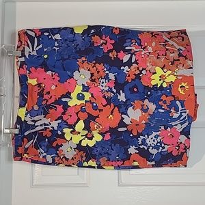 Loft Floral Pencil Skirt